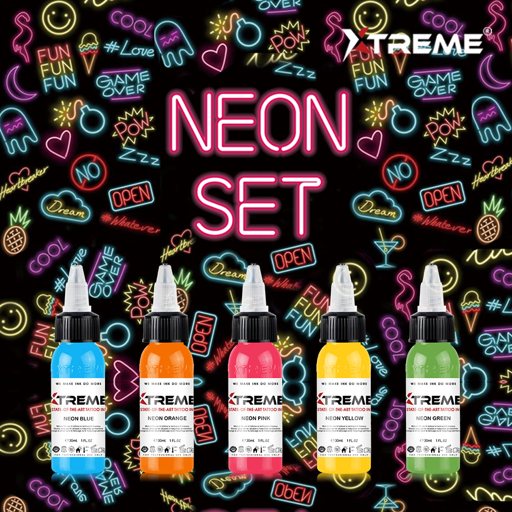Neon Set (5 Colors) - Xtreme Ink  