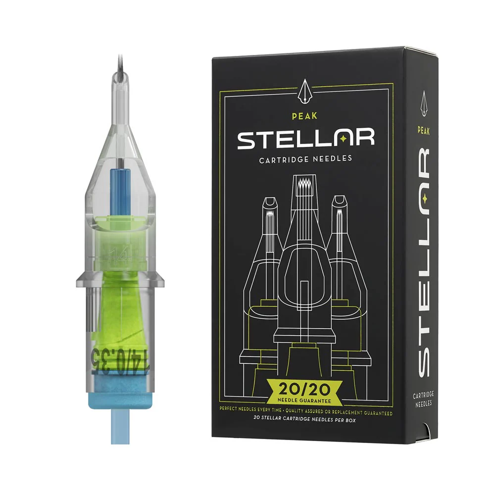 Peak Stellar 2.0 Needle Cartridges — Round Shaders — Box of 20