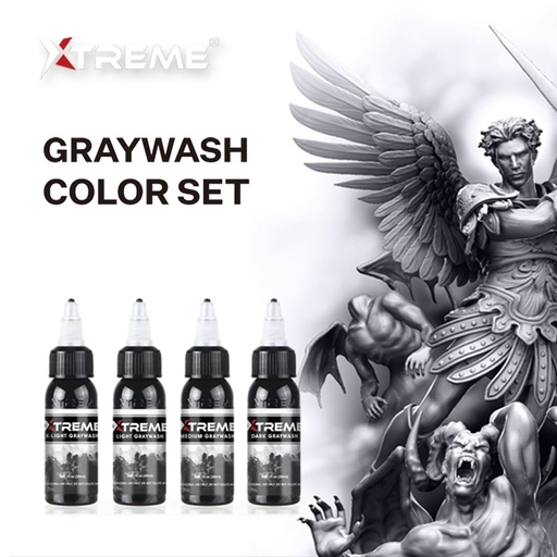 Graywash Set (4 Colors) - Xtreme Ink  