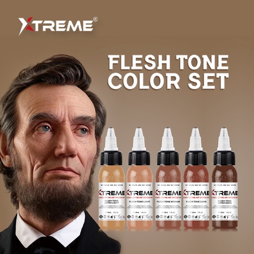Flesh Tone Set (5 Colors) - Xtreme Ink  