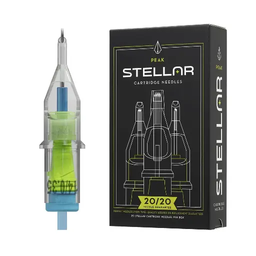 Peak Stellar 2.0 Needle Cartridges — Round Shaders — Box of 20